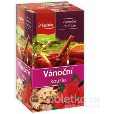 Apotheke PREMIER VIANOČNÉ KÚZLO bylinný čaj 20 x 2 g