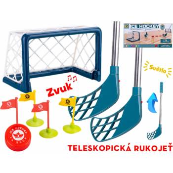 Mikro trading Hokej s brankami a hokejkami se světlem, zvukem a doplňky