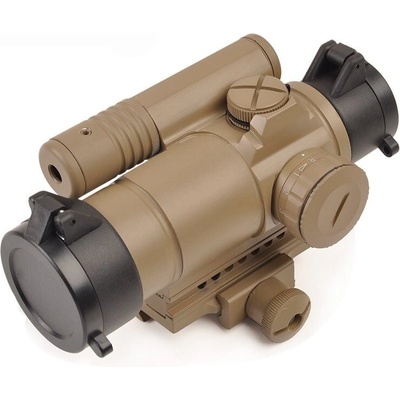 Aim-O M4 Red/Green Dot s indikátorem Dark Earth