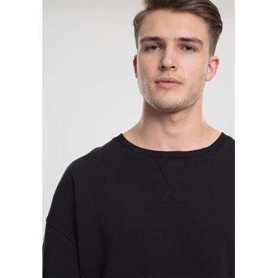 Urban Classics Мъжка блуза в черно Urban Classics Oversized Open Edge Crew UB-TB1590-00007 - Черен, размер M