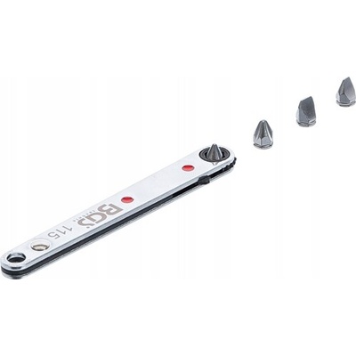 Špeciálna tenká račňa na bity 1/4" s bitmi BGS TECHNIC č. 115