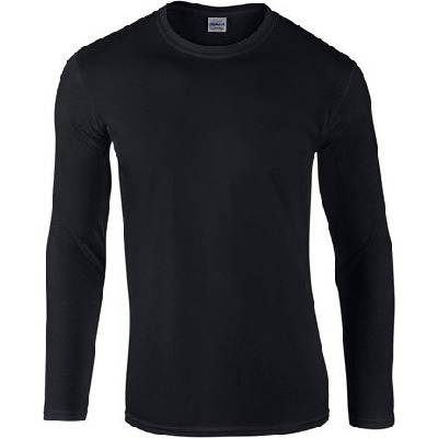 Gildan Pánské triko s dlouhým rukávem SoftStyle Černá G64400