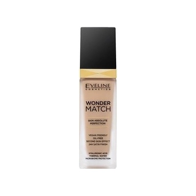 Eveline Wonder Match Skin Absolute Perfection 15 Natural dlhotrvajúci make-up pre zjednotenú a rozjasnenú pleť 30 ml