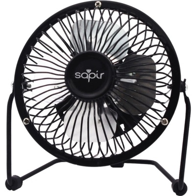 Sapir Настолен usb вентилатор sapir sp 1760 usb4, 2.5w, 5v, Перки 10 см, Черен (1760100007)