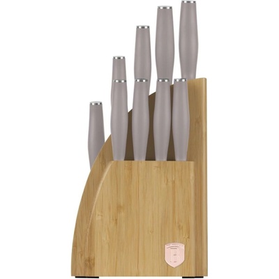 Berlingerhaus Sada nožů se stojanem BAMBOO 10 ks Taupe Collection