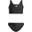 Adidas Детски комплект бикини adidas Kid's 3 Stripes Bold Bikini Bikini - Black / White - размер 98 (EU) (750-1879-0108)