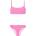 Protest Dice Bandeau bikini - Pink (Smooth Pink)