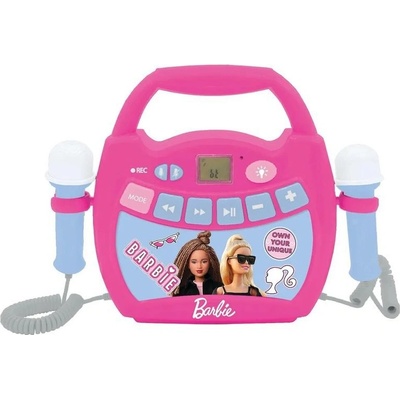 Lexibook Hudební hračka Karaoke digitální přehrávač svítící Barbie