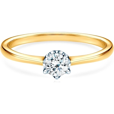 SAVICKI Годежен пръстен Triumph of Love: двуцветно злато, диамант