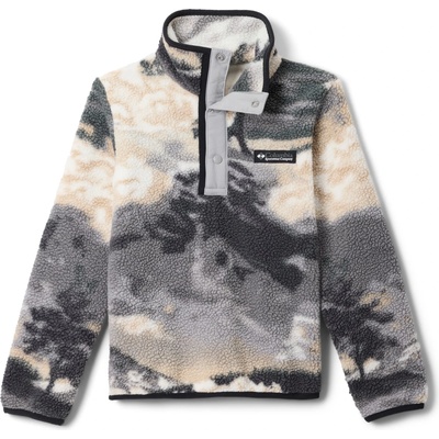 Columbia Детски поларен пуловер Columbia Kid's Helvetia II Printed Half Snap Fleece Fleece jumper - Shark Dreaming / Columbia Grey - размер 10-12 Years (704-4212-0913)