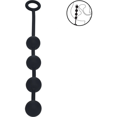 Levelz Round Silicone Anal Balls M 30mm Black