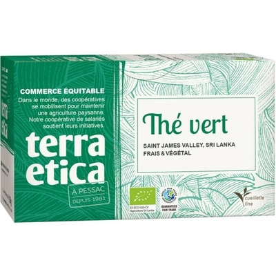 Terra Etica Bio zelený čaj ze Šrí Lanky 20 x 1,8 g