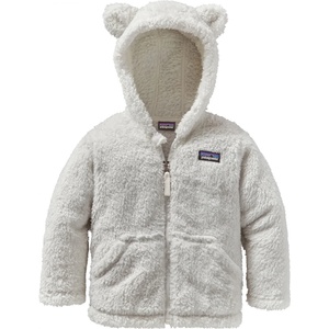 Patagonia Детско поларено яке Patagonia Kid's Furry Friends Hoody Fleece jacket - Birch White - размер 4 Years (703-2285-0116)