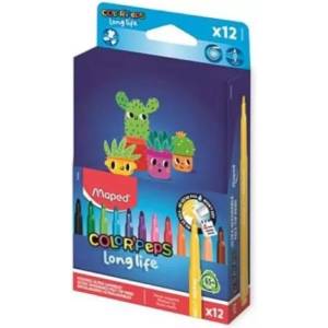 Maped Maped: Color Peps Longlife комплект флумастери - перащи се, 12 бр (IMA844006)