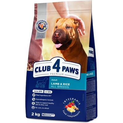 CLUB 4 PAWS Dog All Breed Adult Lamb and Rice 2kg