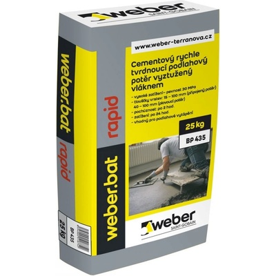 Weber WeberBat rapid Potěr betonový 25 kg