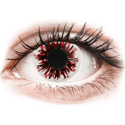 Gelflex CRAZY LENS - Harlequin Black - dioptrické jednodenné 2 šošovky
