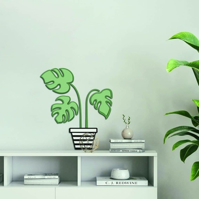 Crearreda 54515 Samolepicí dekorace FM M PlantRostlina v květináči 1 arch 31x31 cm