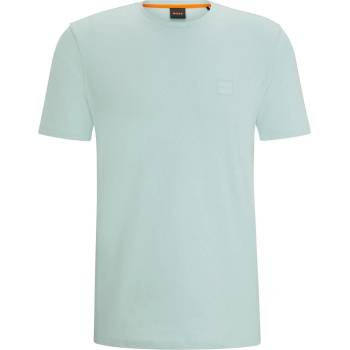 Boss Тениска Boss Mens BOSS ORANGE Tales T-Shirt with Logo Patch Premium Cotton - Aqua 446