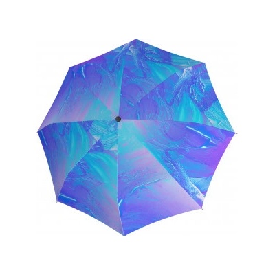 Knirps T .200 medium duomatic art ice elegantný plne automatický dáždnik modrý