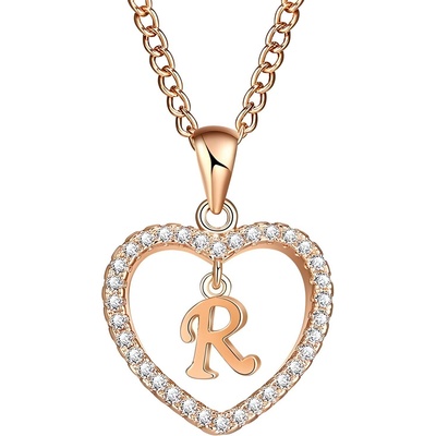 HARAHU Колие Писмо - r / Златна kp5201 (5201)