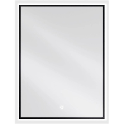 Mexen Erma огледало за баня с подсветка 60 x 80 см, LED 6000K, против пара, черна рамка - 9814-060-080-611-70 (9814-060-080-611-70)