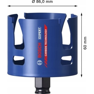 Korunkový Vrták na stavební materiál Bosch EXPERT 86 mm