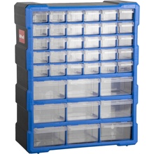 AHProfi Plastový organizér / box na skrutky, 39 zásuviek - MW1502