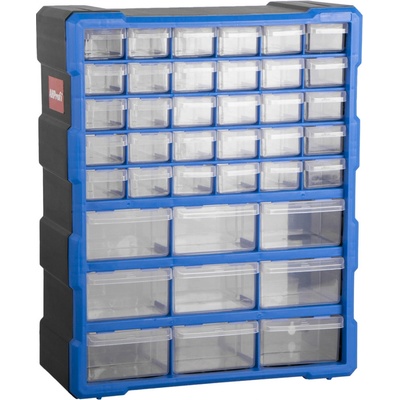 AHProfi Plastový organizér / box na skrutky, 39 zásuviek - MW1502