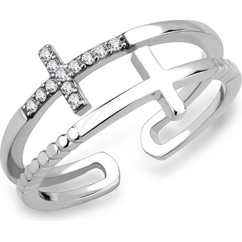 Šperky4U Ocelový prsten s křížky AL 0118