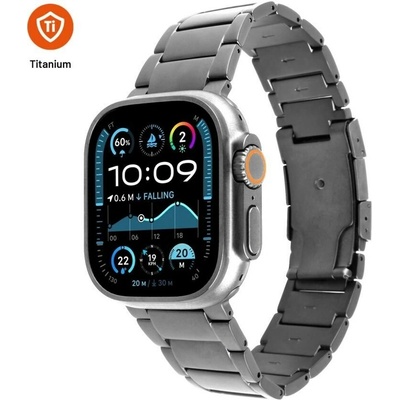 Fixed Titanium Strap Apple Watch 44/45/46/49mm, prírodný titán FIXTST-434-NT