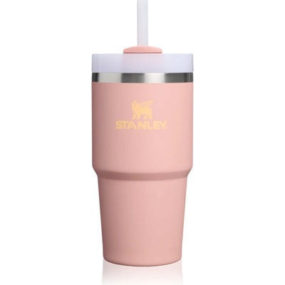 STANLEY Quencher H2. O FlowState Tumbler неръждаема термочаша със сламка малък Peach Rose 590ml