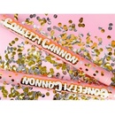 Vystreľovacie konfety zlaté a strieborné bodky 40 cm