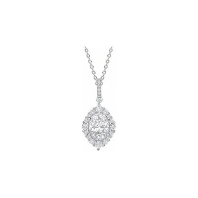 Diamonfire Strieborný prívesok s retiazkou P5519