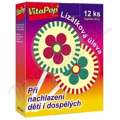 VitaPop lízátko při nachlazení dětí i dospělých 12 ks