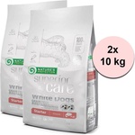 Nature's Protection SC GF Бялo куче кученце сьомга 2 x 10 кг