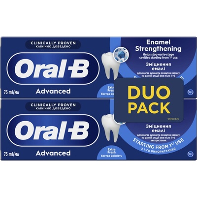 Oral-B Advanced Enamel Strengthening Extra Fresh 2 × 75 ml