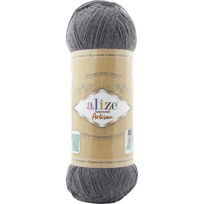 Alize Příze Superwash Artisan 871 tmavě šedá