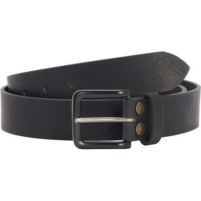 Barbour Minimalistický kožený pásek Double Rivet belt Black