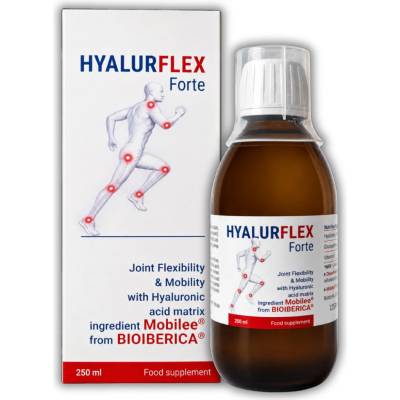 HyalurFlex Forte Komplexná tekutá formula s kyselinou hyalurónovou 250 ml