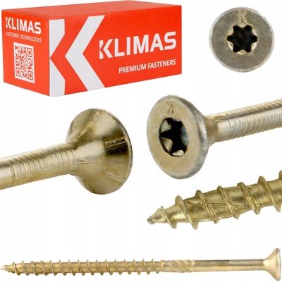 Konštrukčné vruty do dreva so zápustnou hlavou TX 8X80 mm - 50ks