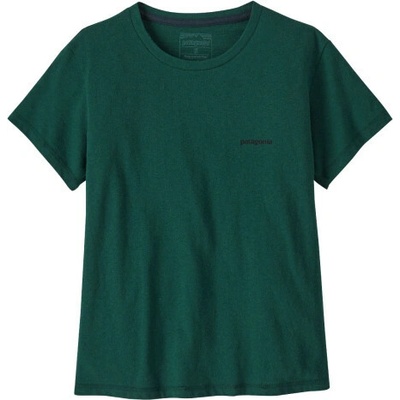Patagonia P-6 LOGO RESPONSIBILI TEE tmavě zelená
