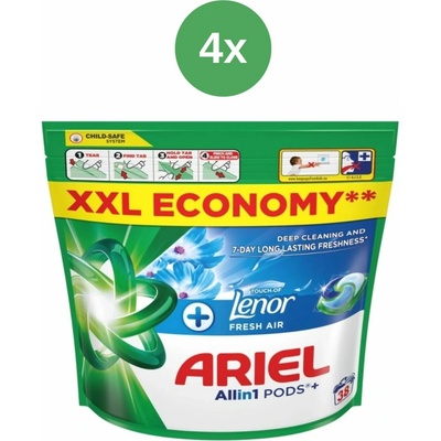 Ariel Plus prací kapsle Fresh Air 4 x 38 PD