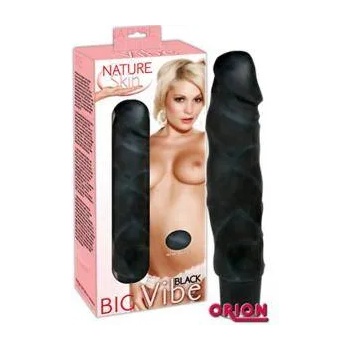Nature Skin Вибратор BIG Nature skin, Черен, 7510
