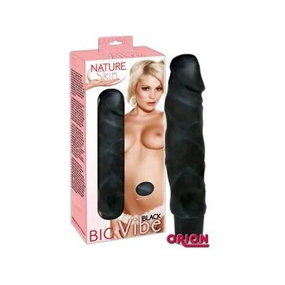 Nature Skin Вибратор BIG Nature skin, Черен, 7510