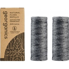 georganics Dental Floss Activated Charcoal 100 m náplň