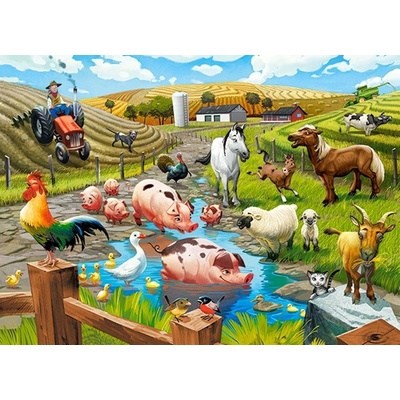 Castorland premium Život na farmě 070060 70 dílků