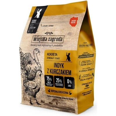 WIEJSKA ZAGRODA Morčacie s kuracím mäsom pre mačiatka 400 g