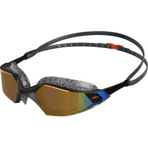 Speedo Плувни очила Speedo Aquapulse Pro Mirror Swimming goggles - Oxid Grey / Black / Orange Gold - размер One Size (205-2240-0411)