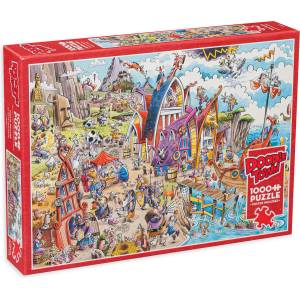 Cobble Hill Пъзел Cobble Hill от 1000 части - DoodleTown: Селището на Викингите (44504)